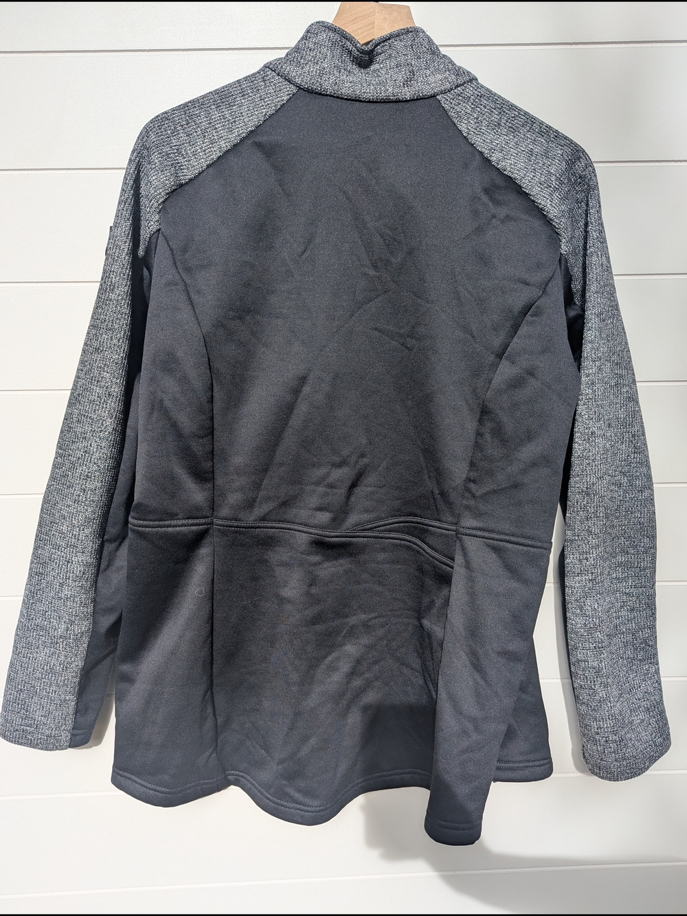 Spyder Women's Two-Tone Gray Fleece Full-Zip Jacket